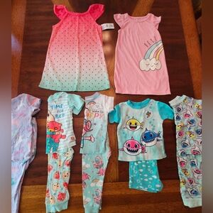 Toddler girl's 2T summer pajamas